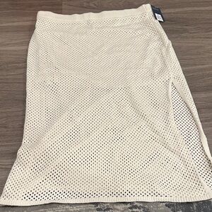NWT Elegant Cream Knit Skirt